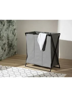 Wenko Wäschekörbe & -Ständer<Wäschekorb "Trio" in Grau - (B)69 x (H)76 x (T)37 cm