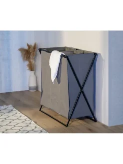 Wenko Wäschekörbe & -Ständer<Wäschekorb "Trio" in Grau - (B)69 x (H)76 x (T)37 cm