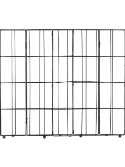 Beliani Wäschekörbe & -Ständer<Wäschekörbe MIRISSA in Schwarz/Weiß/Braun - (W) 40 x (H) 60 x (L) 30 cm