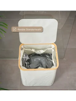 bremermann Wäschekörbe & -Ständer<Wäschesammler 60 Liter beig
