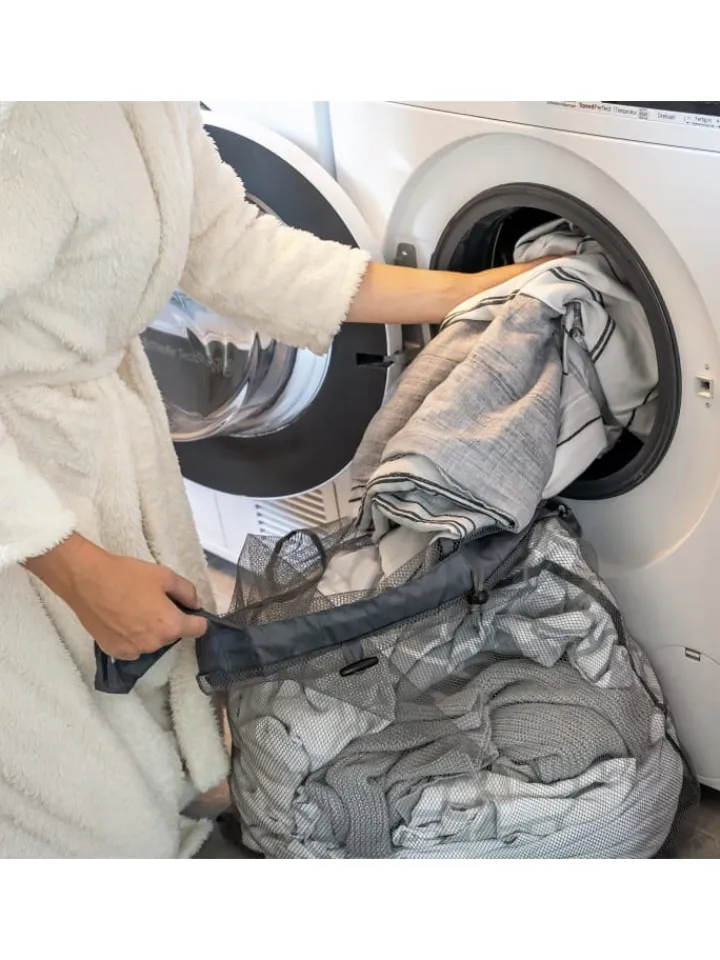 bremermann Wäschekörbe & -Ständer<Wäschesammler 100 Liter grau