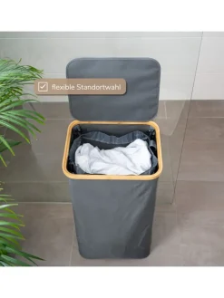 bremermann Wäschekörbe & -Ständer<Wäschesammler 100 Liter grau