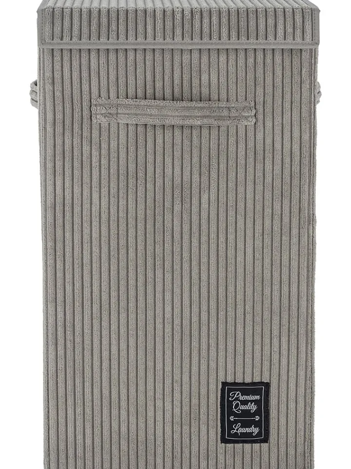 Wenko Wäschekörbe & -Ständer<Wäschesammler "Cora" in Grau - 63 l