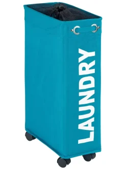 Wenko Wäschekörbe & -Ständer<Wäschesammler "Laundry" in Blau - 43 l