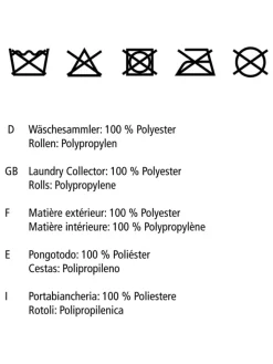 Wenko Wäschekörbe & -Ständer<Wäschesammler "Laundry" in Blau - 43 l