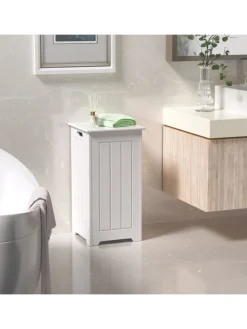 COSTWAY Wäschekörbe & -Ständer<Wäscheschrank 34L in Weiß