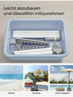 SONGMICS Wäschekörbe & -Ständer<Wäscheständer in Weiß/ Grau - (H)150 cm