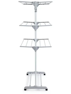 Lifa Living Wäschekörbe & -Ständer<Wäscheständer in Weiß/ Grau - (B)126 x (H)160 x (T)57 cm