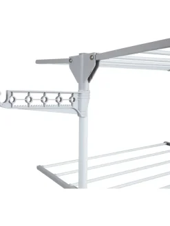 Lifa Living Wäschekörbe & -Ständer<Wäscheständer in Weiß/ Grau - (B)126 x (H)160 x (T)57 cm