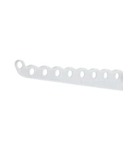 relaxdays Wäschekörbe & -Ständer<Wäscheständer Kleiderbügel in Silber/ Weiß - (B)62 x (H)150 x (T)52 cm