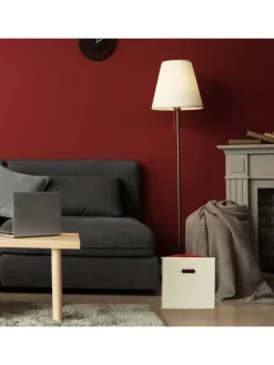 relaxdays Kisten & Körbe<2x Aufbewahrungsbox in Beige - 30 cm