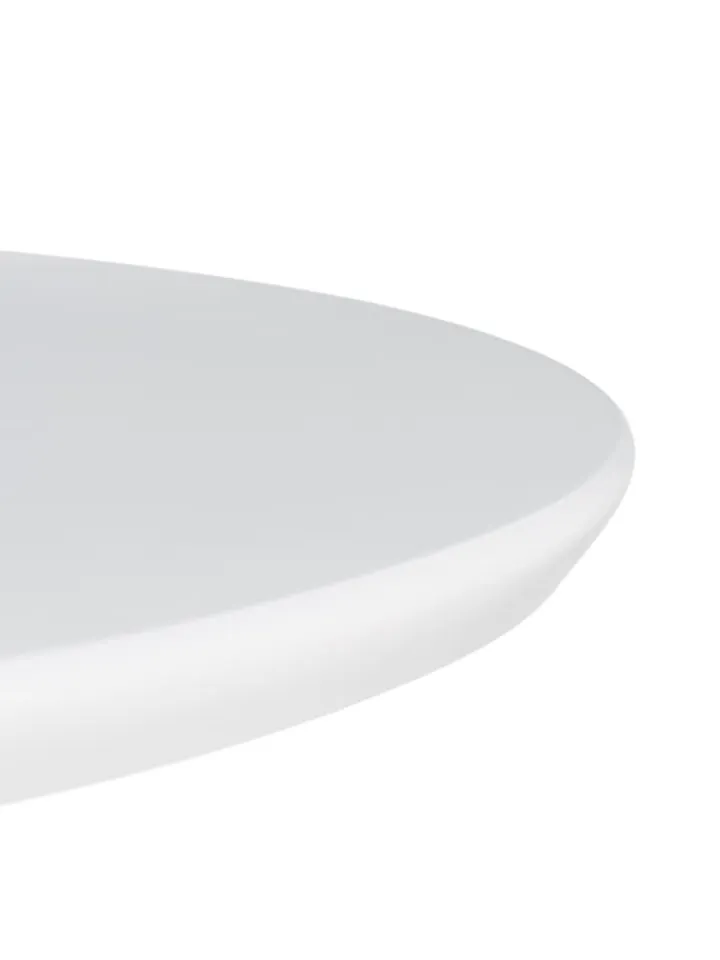 relaxdays Tische<2x Beistelltisch in Weiß - (H)60 x Ø 60 cm