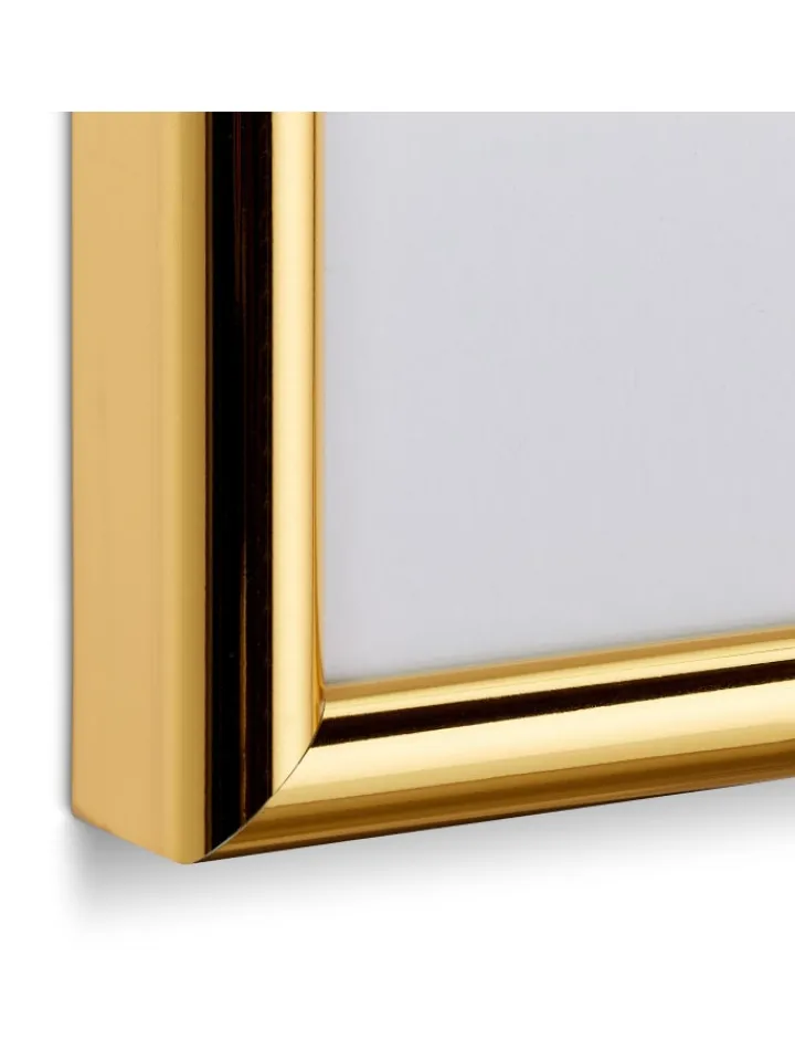 relaxdays Foto & Video<2x Bilderrahmen A4 in Gold