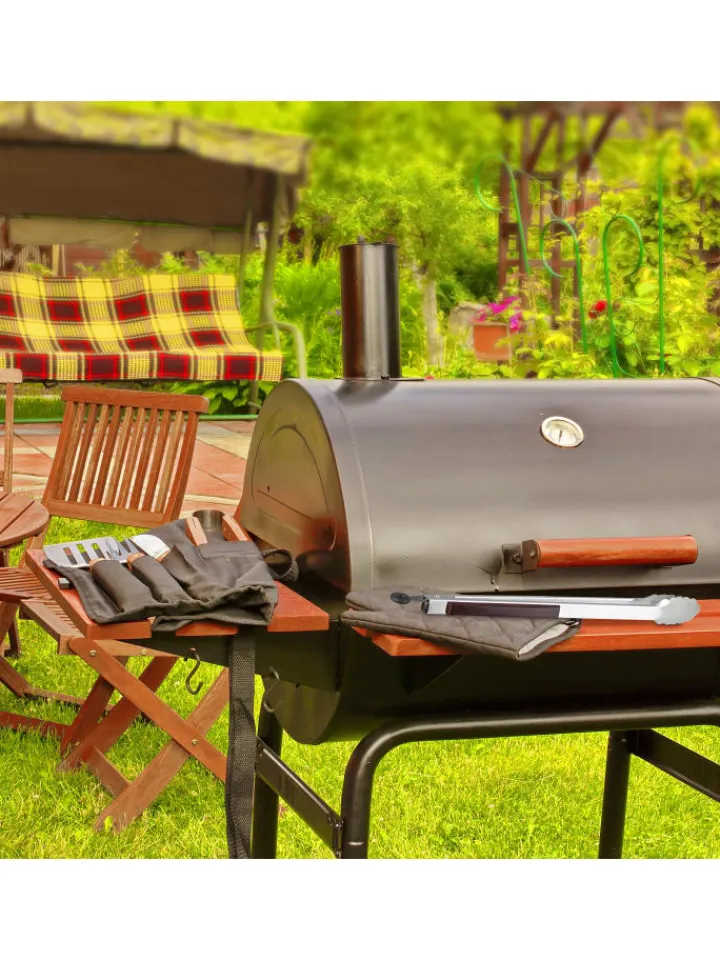 relaxdays Grillen<9x Grillzange in Silber