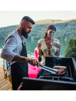 relaxdays Grillen<9x Grillzange in Silber