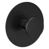relaxdays Badaccessoires<4x Klebehaken in Schwarz - Ø 5,5 cm