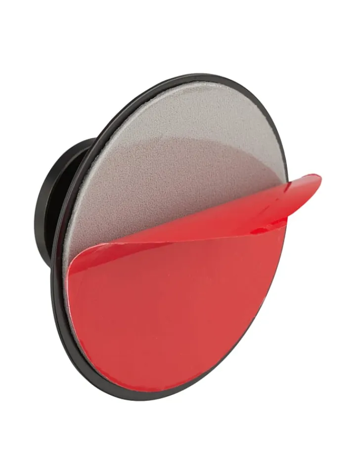 relaxdays Badaccessoires<4x Klebehaken in Schwarz - Ø 5,5 cm