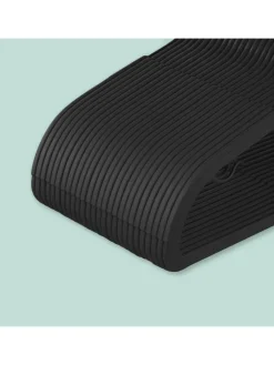 relaxdays Weitere Haushaltshelfer<50x Kleiderbügel in Schwarz