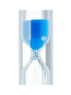 relaxdays Zahn & Mundpflege<100x Sanduhr Zähneputzen in Weiß-Blau