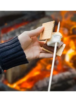relaxdays Grillen<100x Stockbrot Spieße in Natur - (L) 90 cm