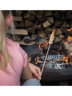 relaxdays Grillen<100x Stockbrot Spieße in Natur - (L) 90 cm