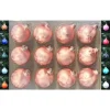 Thüringer Glasdesign Weihnachtsschmuck<12x Thüringer Glas Eislack 6cm Christbaumkugeln in Rosa