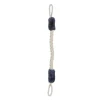 relaxdays Dekofiguren & -Objekte<4x Türkordel in Beige/Blaugrau - 57 cm