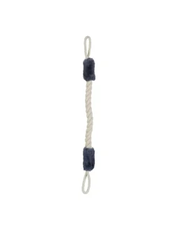 relaxdays Dekofiguren & -Objekte<4x Türkordel in Beige/Blaugrau - 57 cm