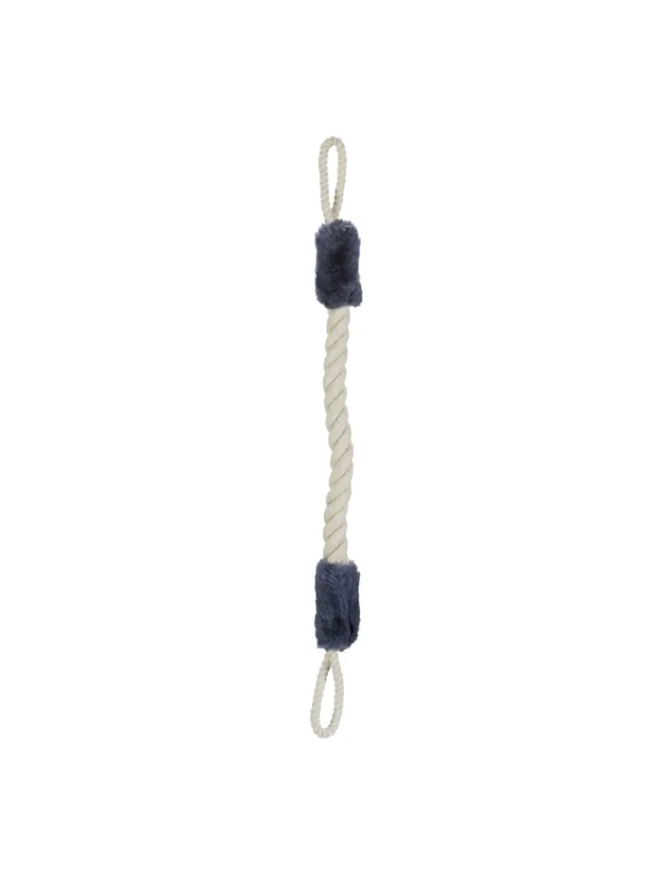 relaxdays Dekofiguren & -Objekte<4x Türkordel in Beige/Blaugrau - 57 cm