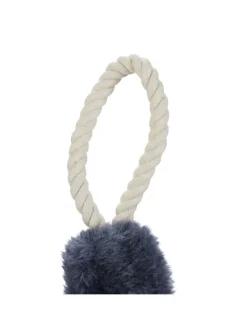 relaxdays Dekofiguren & -Objekte<4x Türkordel in Beige/Blaugrau - 57 cm