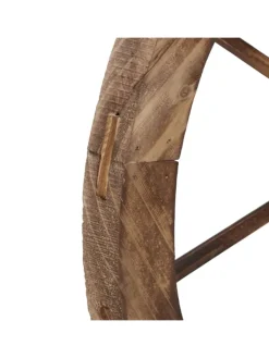 relaxdays Gartendekoration<2x Wagenrad in Natur