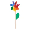 relaxdays Gartendekoration<2x Windrad in Bunt - (B)18 x (H)47,5 x (T)8,5 cm