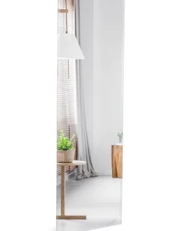 COSTWAY Spiegel<110x38cm Ganzkörperspiegel in Silber