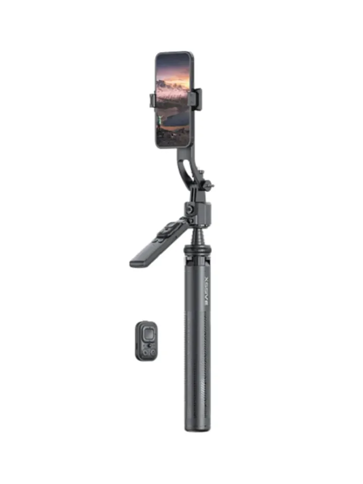 COFI 1453 Smartphones & Zubehör<Xssive AI Gesichtsverfolgung Quadrapod Selfie Stick in Schwarz