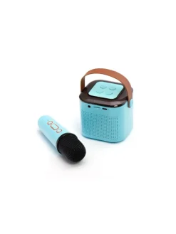 COFI 1453 Tv & Audio<Y1 Bluetooth Lautsprecher LED Karaoke Anlage mit Mikrofon 6W in Blau