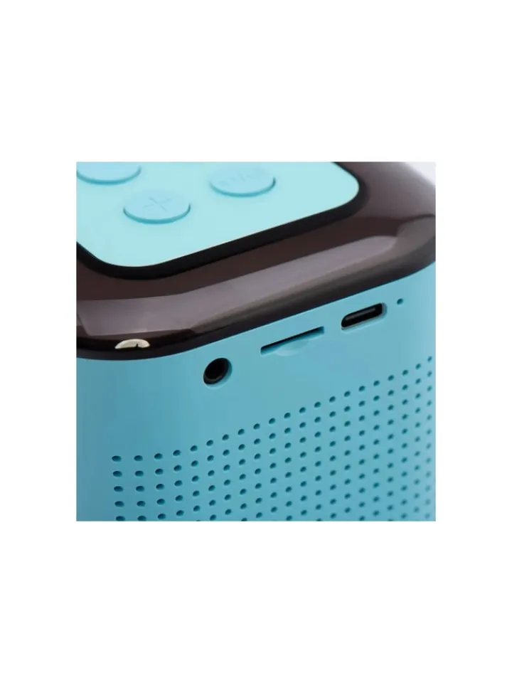 COFI 1453 Tv & Audio<Y1 Bluetooth Lautsprecher LED Karaoke Anlage mit Mikrofon 6W in Blau