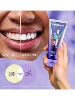 happybrush Zahn & Mundpflege<Zahnpasta "Colour Corrector" - 75 ml