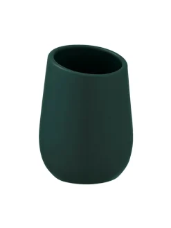 Wenko Badaccessoires<Zahnputzbecher in Dunkelgrün - (H)11 x Ø 8 cm