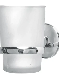 Fackelmann Badaccessoires<Zahnputzbecher "Vision" in Weiß - (B)7 x (H)11,5 x (T)9,5 cm