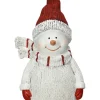 POSIWIO Gartendekoration|Gartendekoration<Zaunfigur "Schneemann" in Weiß - (B)11,5 x (H)22 x (T)8 cm