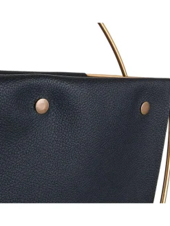 Rétro Chic Kisten & Körbe<Zeitschriftenhalter in Schwarz/ Gold - (B)41 x (H)40 x (T)13 cm