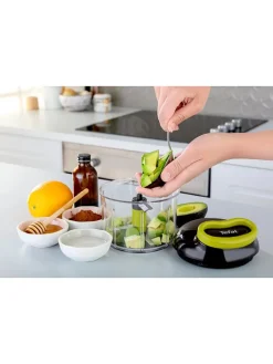 Tefal Küchenelektronik<Zerkleinerer "Ingenio" in Schwarz/ Grün - 900 ml