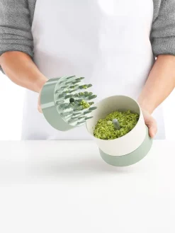 Lekué Küchenelektronik<Zerkleinerer "Veggie Ricer" in Creme/ Grün - (H)11,4 x Ø11,6 cm
