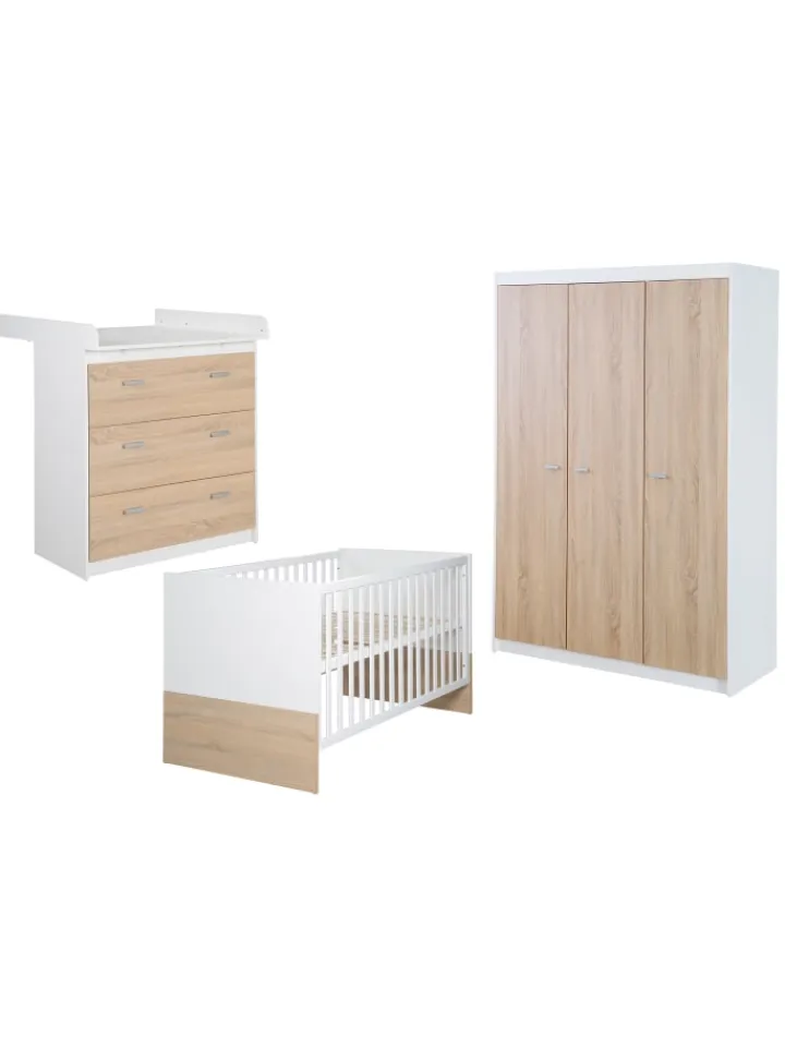 roba Möbel-Sets<Zimmerset Gabriella 3-tlg. mit Bett, Kommode & Schrank