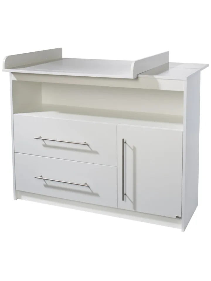 roba Möbel-Sets<Zimmerset Maren Weiß mit Kombi-Bett, Kommode & 3-türigem Schrank