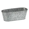 relaxdays Dekoschalen<Zinkwanne 6er Set in Silber