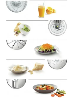 Bosch Kleingeräte Küchenelektronik<Zubehör-Set "VeggieLove Plus - OptiMum" in Grau/ Transparent