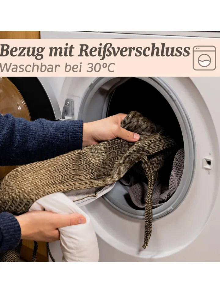 Praknu Tür- & Zugluftstopper<Zugluftstopper 90cm - Waschbarer Bezug - Energiesparend - Extra