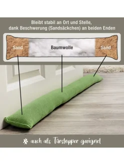 Erwin Müller Tür- & Zugluftstopper<Zugluftstopper London in apfelgrün