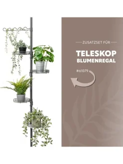 bremermann Pflanzen & Zubehör<Zusatz-Rankhilfe, Rankelhilfe für Teleskop-Blumenregal, grau